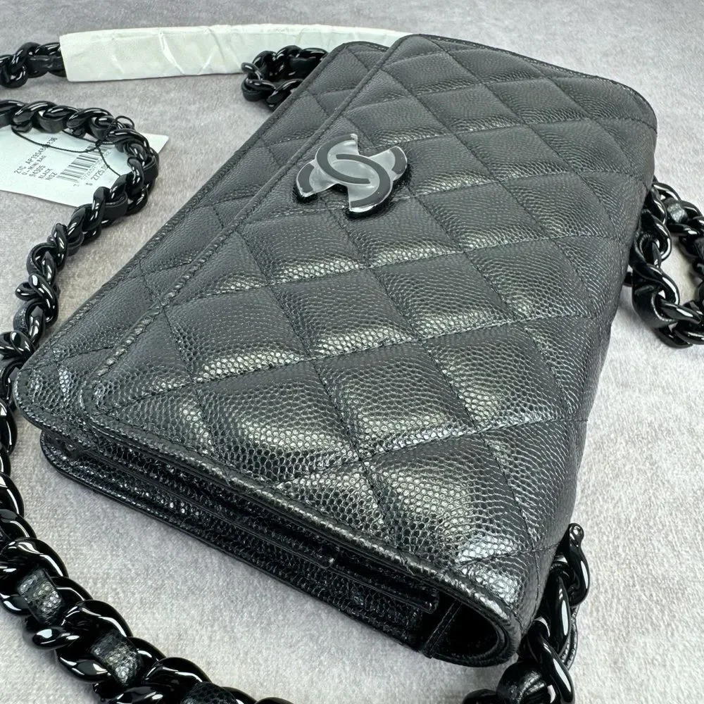 Chanel NEW Caviar My Everything Wallet on a Chain
